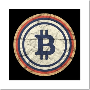 Vintage Bitcoin' Cool Cryptocurrency Bitcoin Posters and Art